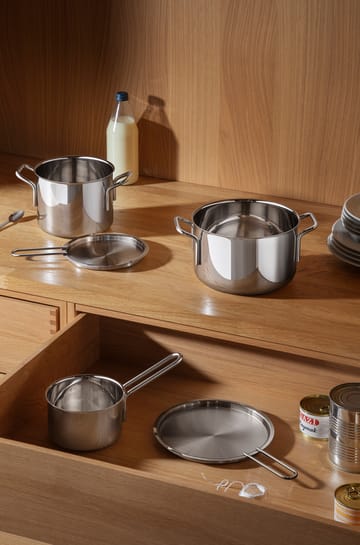 Eva Trio Stainless Steel grytesett 3 deler - Rustfritt stål - Eva Solo