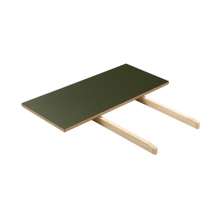 C35 ileggsplate - 83x37 cm olive green-oak nature lacquered - FDB Møbler