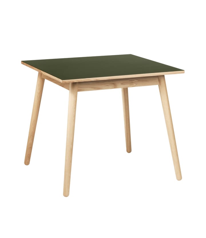 C35A spisebord 82x82 cm - Olive green-oak nature lacquered - FDB Møbler