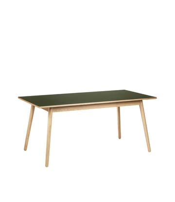 C35B spisebord 82x160 cm - Olive green-oak nature lacquered - FDB Møbler