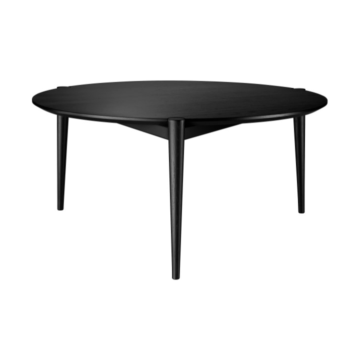 Bilde av FDB Møbler D102 Søs sofabord Ø85 cm Ock black painted