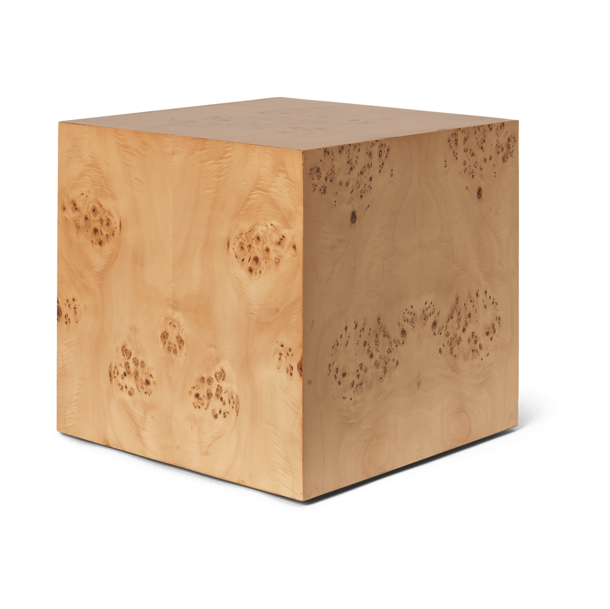 Bilde av ferm LIVING Burl Cube sidebord 40x40 cm Natural