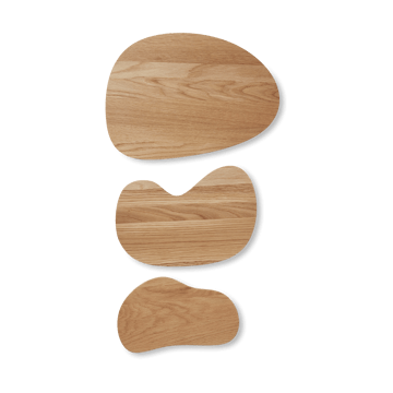 Cairn skjærefjøl 3 deler - Oak - ferm LIVING