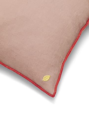 Contrast linen pute 40 x 40 cm - Dusty Rose - ferm LIVING