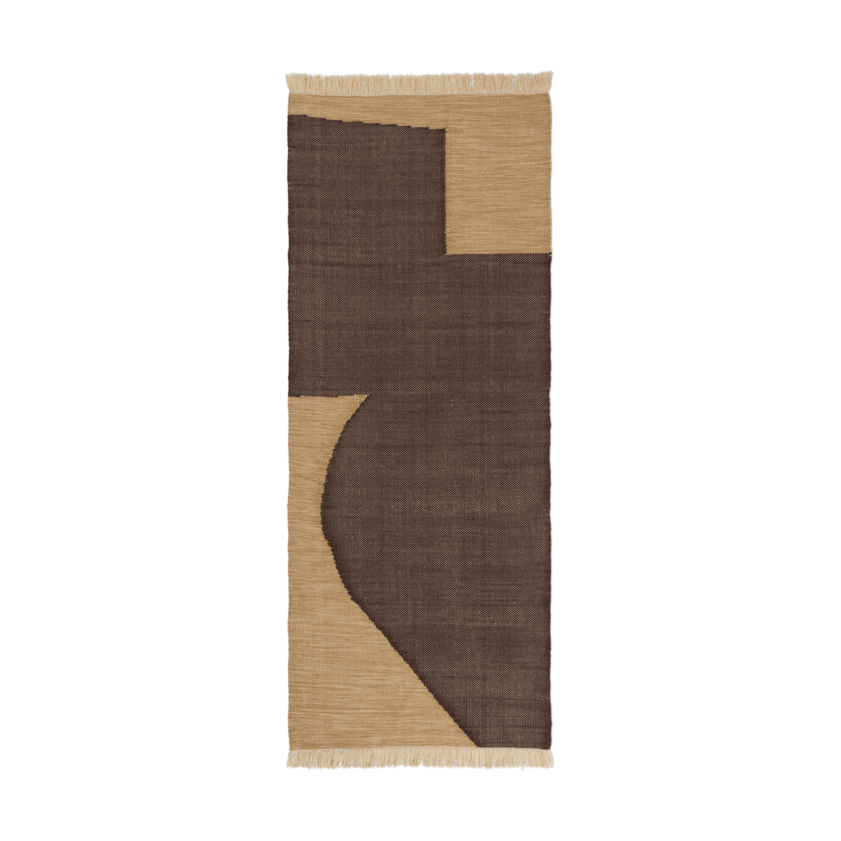 Bilde av ferm LIVING Forene entréteppe Tan-Chocolate 80x200 cm