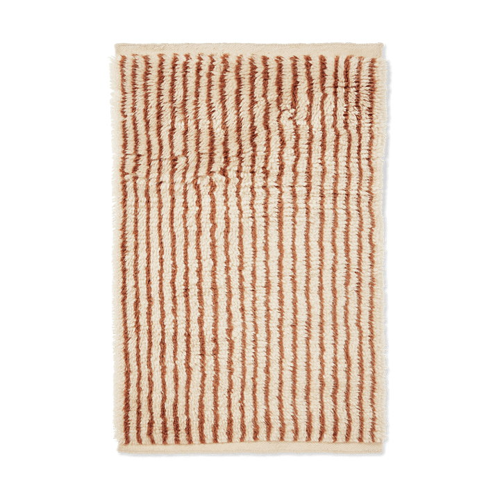 Kami teppe - Off white-red brown, 80x120 cm - Ferm LIVING