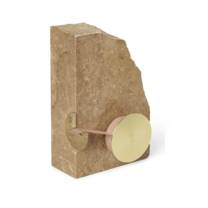 Klint tapeholder 11,6 x 17 cm - Beige travertin - Ferm LIVING