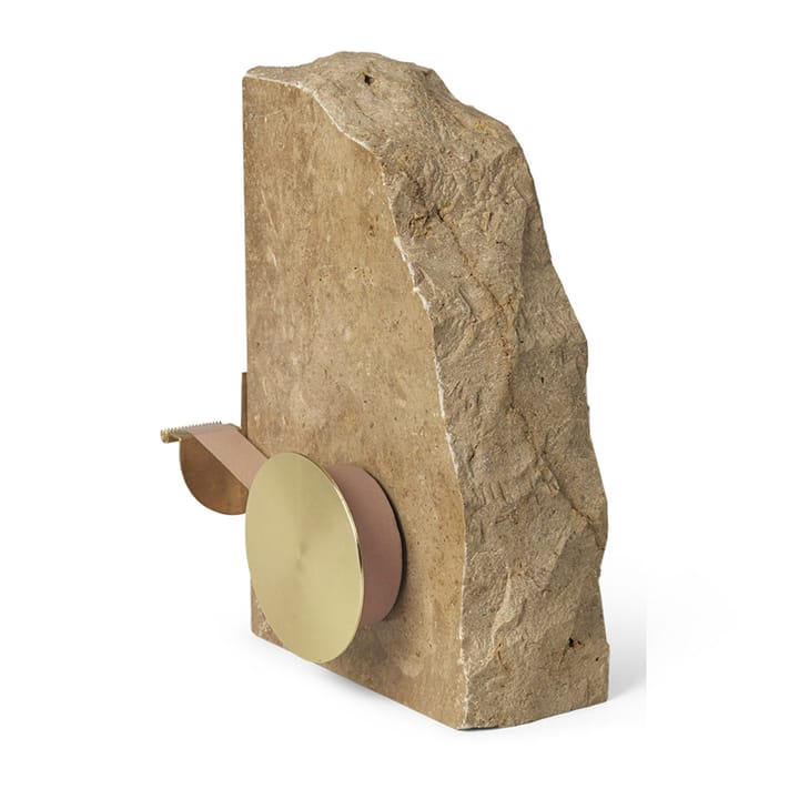 Klint tapeholder 11,6 x 17 cm - Beige travertin - ferm LIVING