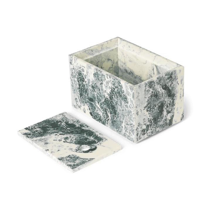 Mist oppbevaringsboks 10x15 cm - Emerald-off white - ferm LIVING