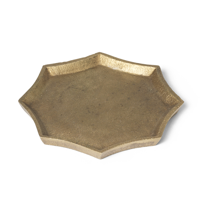 Otte dekorasjonsbrett 9,5x9,5 cm - Brass finish - ferm LIVING