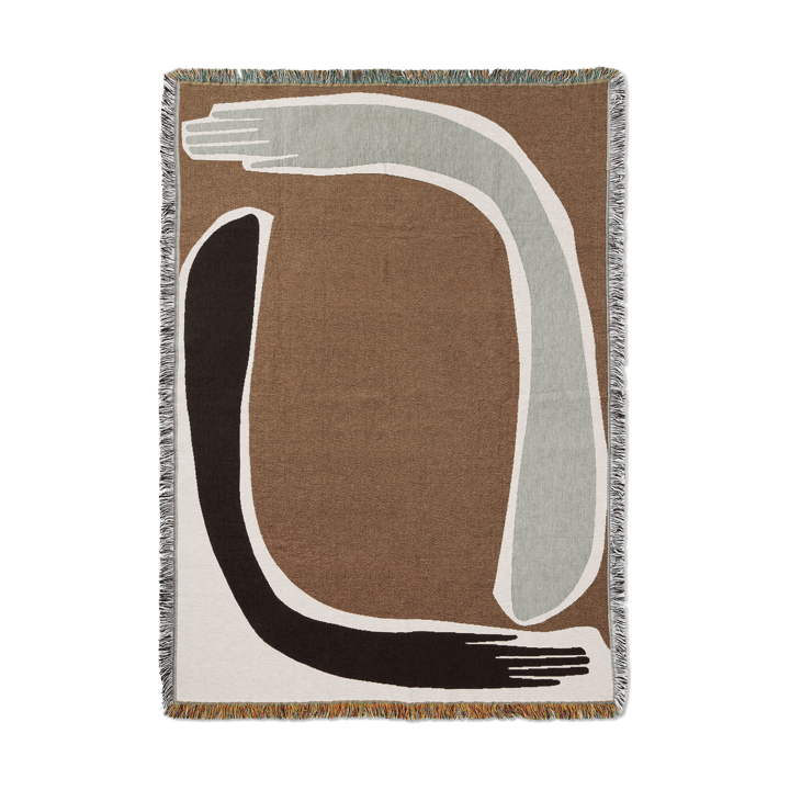 Pose Tapestry pledd 120x170 cm - Coffee - Ferm LIVING