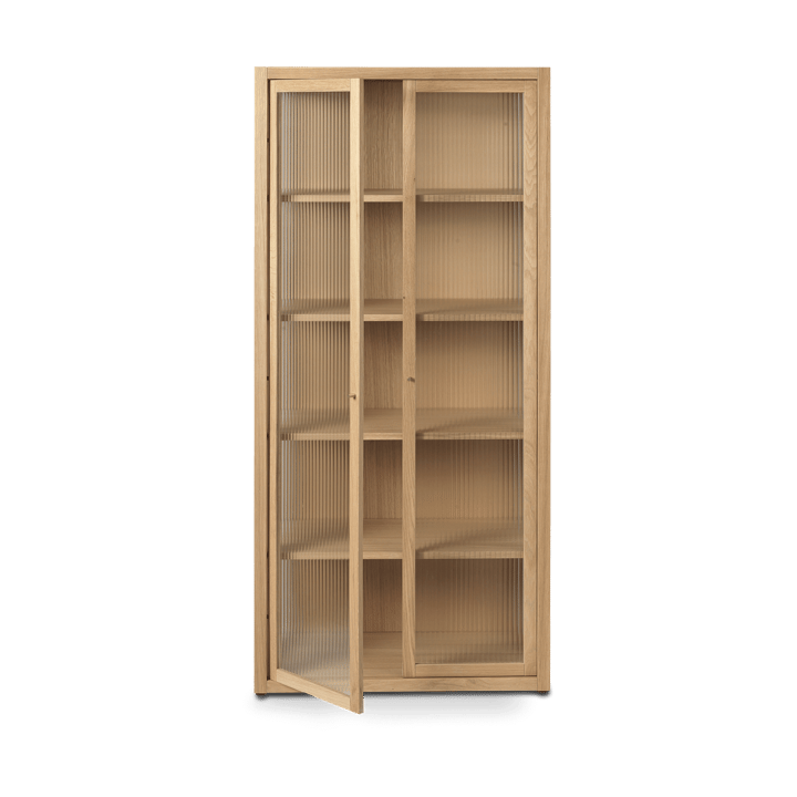 Reed vitrineskap 70x155 cm - Natural oak - ferm LIVING