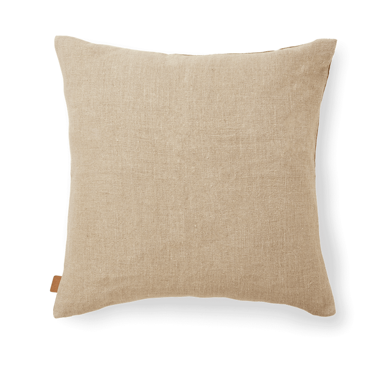 Senti Stripe pute 50x50 cm - Dark sand-linen - ferm LIVING