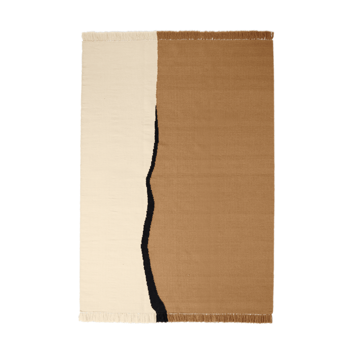 Soil Kelim teppe - Dark sand-off white, 170x240 cm - ferm LIVING