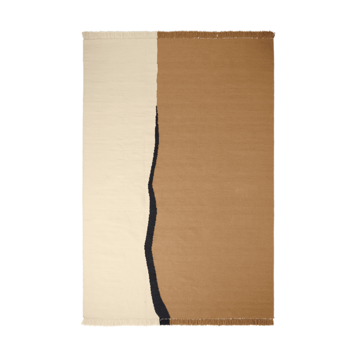 Soil Kelim teppe - Dark sand-off white, 200x300 cm - ferm LIVING