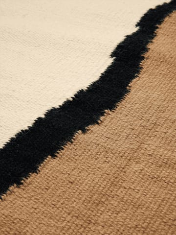 Soil Kelim teppe - Dark sand-off white, 200x300 cm - ferm LIVING