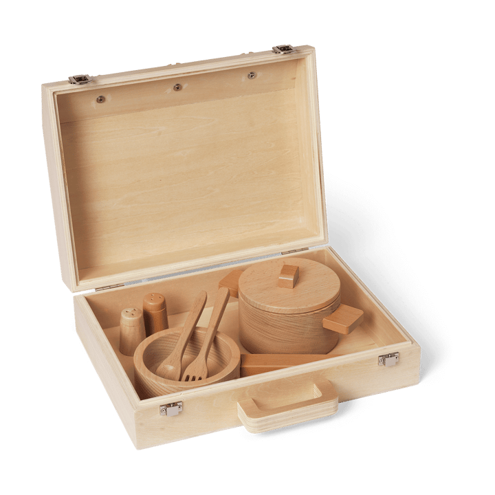 Toro Suitcase Kitchen kokesett for barn - Natural - ferm LIVING