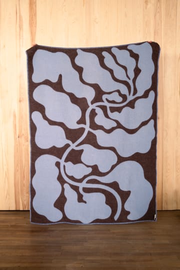 Leaves pledd 130x180 cm - Blue-brown - Fine Little Day