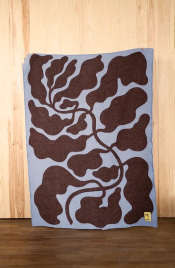 Leaves pledd 130x180 cm - Blue-brown - Fine Little Day