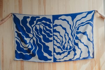 Leaves pledd 130x220 cm - Blue-white - Fine Little Day