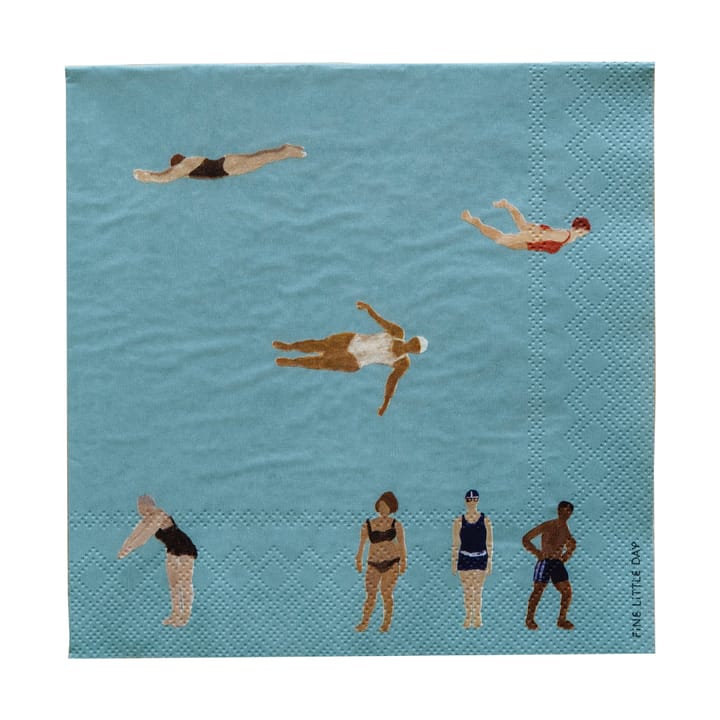 Swimmers papirservietter 33x33 cm 25-pk - Multi - Fine Little Day