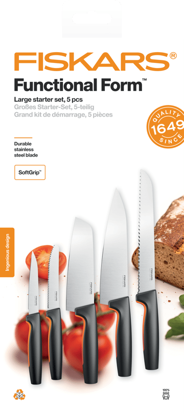 Functional Form knivsett stort - 5 deler - Fiskars