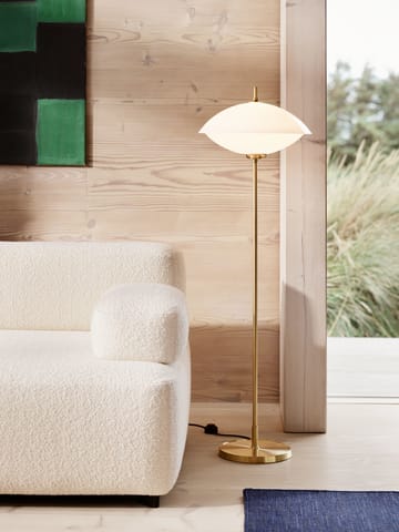 Clam stålampe 128 cm - Opal-brass - Fritz Hansen