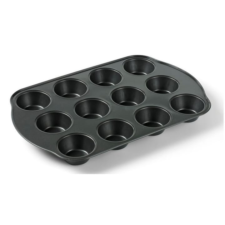 Funktion muffinsplate nonstick 12 hull - Svart - Funktion