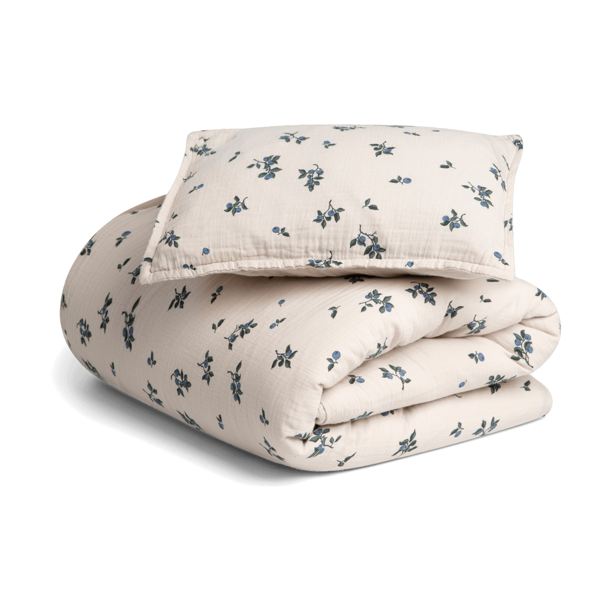 Bilde av Garbo&Friends Blueberry Muslin sengesett baby 70x100 cm/40x45 cm