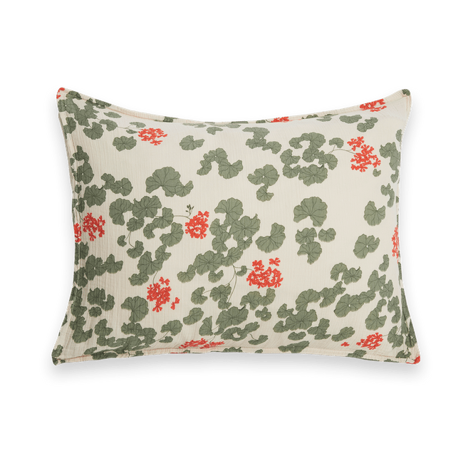 Pelargonium Muslin putetrekk - 50x60 cm - Garbo&Friends