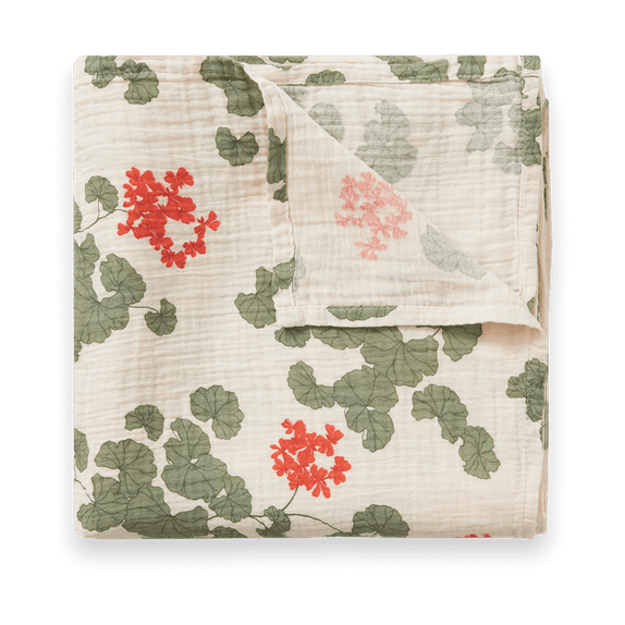 Pelargonium Muslin Swaddle - 110x110 cm - Garbo&Friends