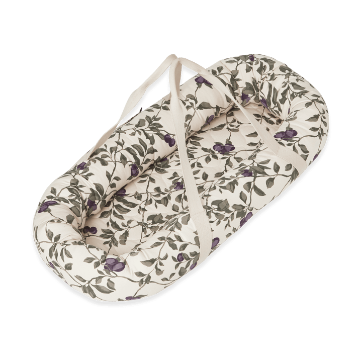 Plum Satin quilted babynest - 43x87x16cm - Garbo&Friends