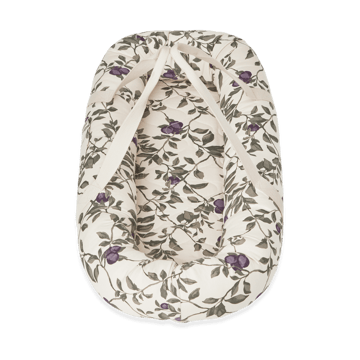 Plum Satin quilted babynest - 43x87x16cm - Garbo&Friends