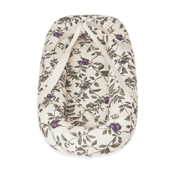 Plum Satin quilted babynest, 43x87x16cm Garbo&Friends