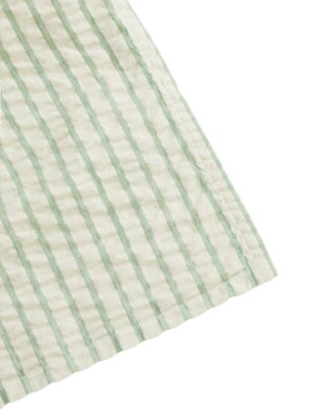 Stripe Emerald Seersucker Swaddle - 110x110 cm - Garbo&Friends