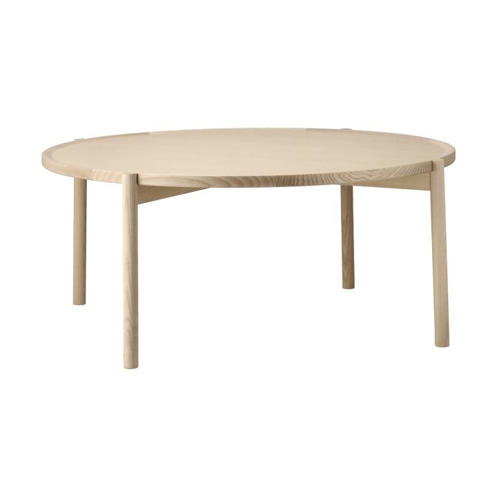 Elna sofabord - Ask-white-Ø90 cm - Gärsnäs