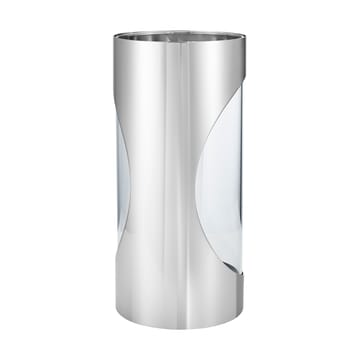 Chrome contours hurricane lyslykt 33 cm - Rustfritt stål - Georg Jensen