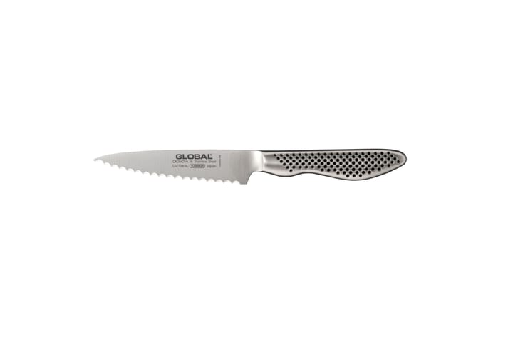 Global GS-108/SC universalkniv 11,5 cm tagget - Rustfritt stål - Global