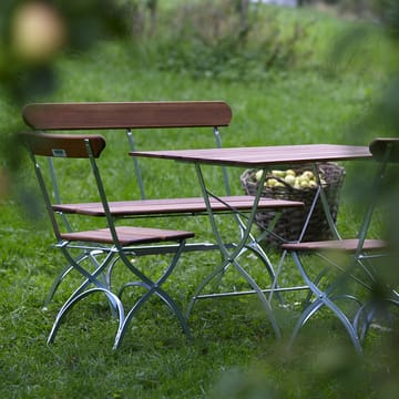 Bryggeribord - Teak-varmgalvanisert stativ - Grythyttan Stålmöbler