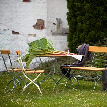 Bryggerisofa - Teak-varmgalvanisert stativ - Grythyttan Stålmöbler