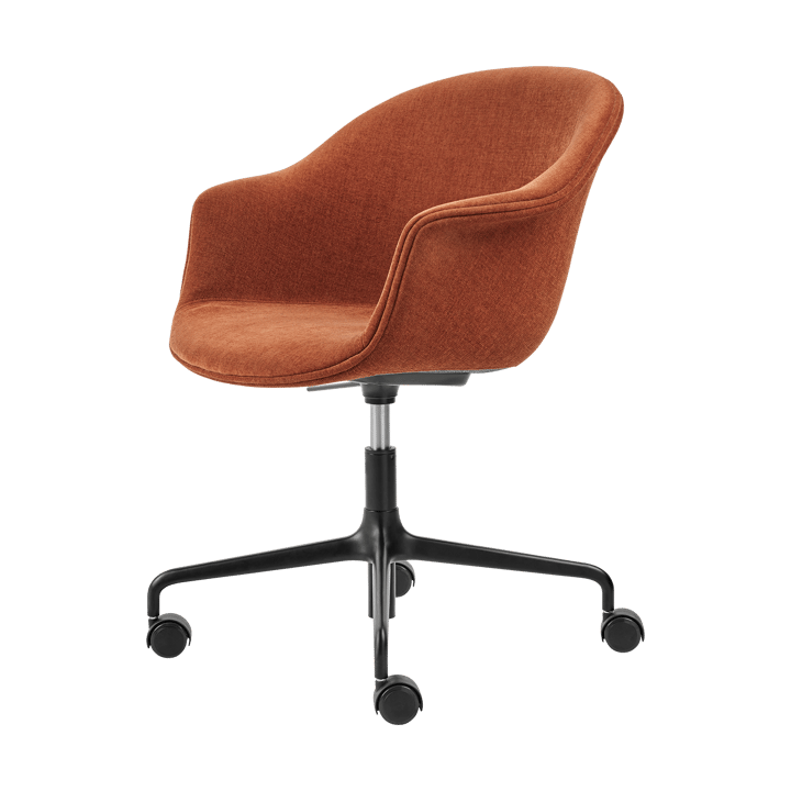 Bat Meeting Chair kontorstol fullt polstret - Belsuede spesial fr dedar 133-svarte ben - GUBI