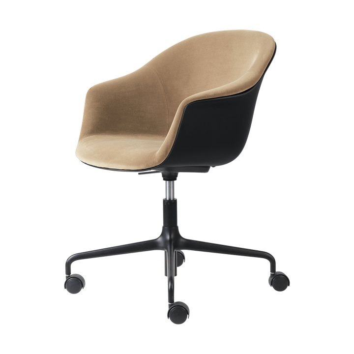 Bat Meeting Chair kontorstol m. polstret front - Dandy gubi 905 dune-black-black - GUBI