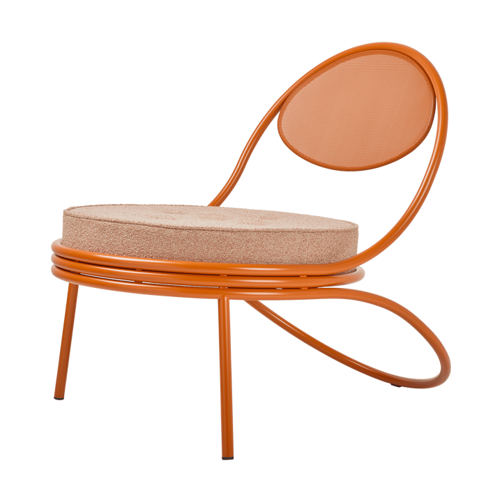 Copacabana Outdoor Lounge Chair m. polstret sete - Lorkey limonta 44-international orange - GUBI