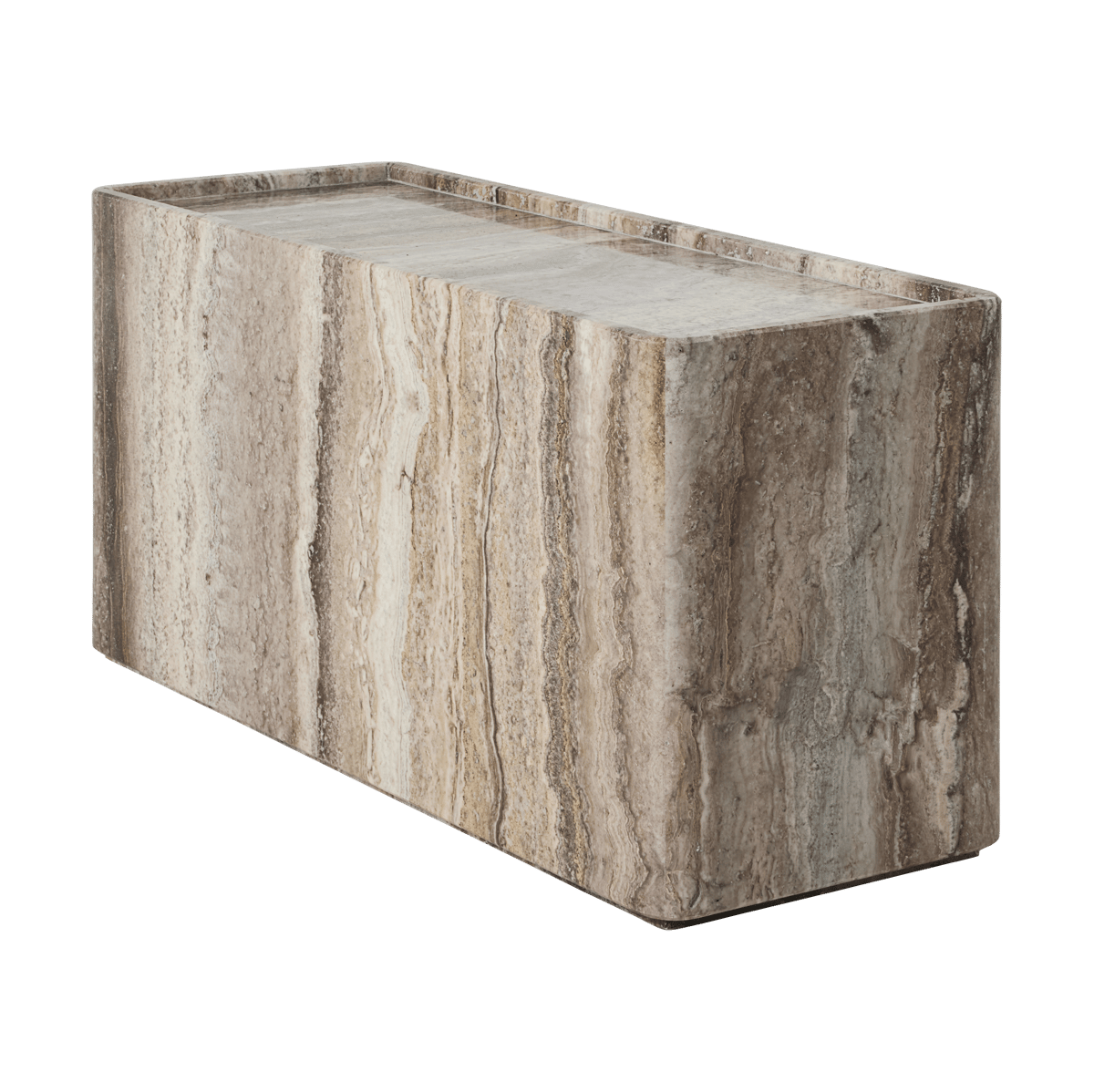 Bilde av GUBI Pietra sidebord 30x80x40 cm Lively sepia