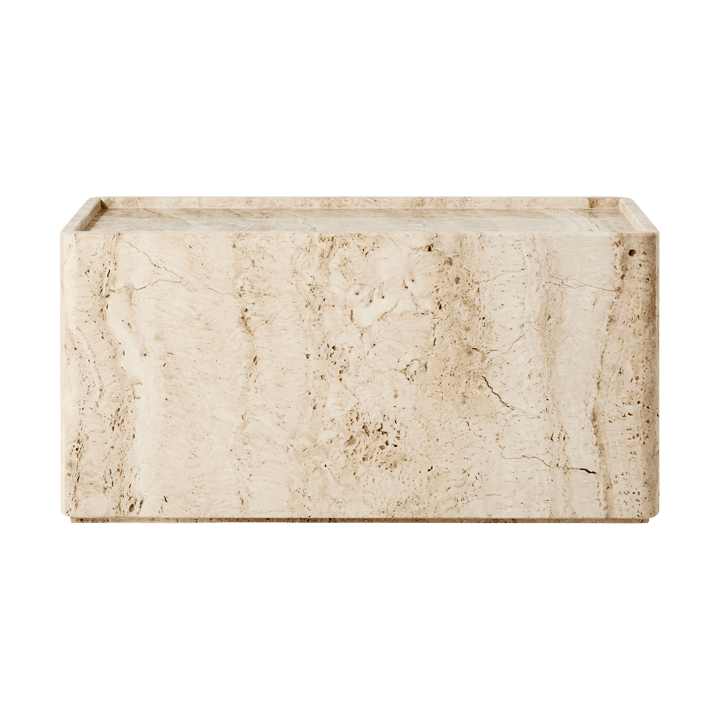 Pietra sidebord 30x80x40 cm, Neutral white travertine GUBI