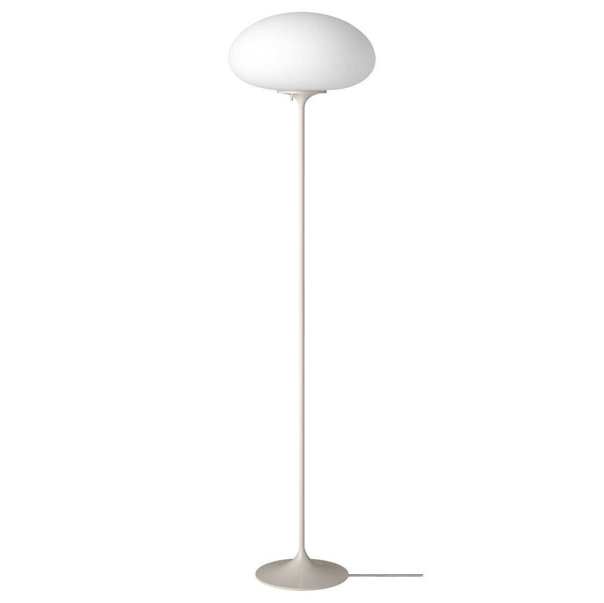 Bilde av GUBI Stemlite gulvlampe 150 cm Pebble Grey