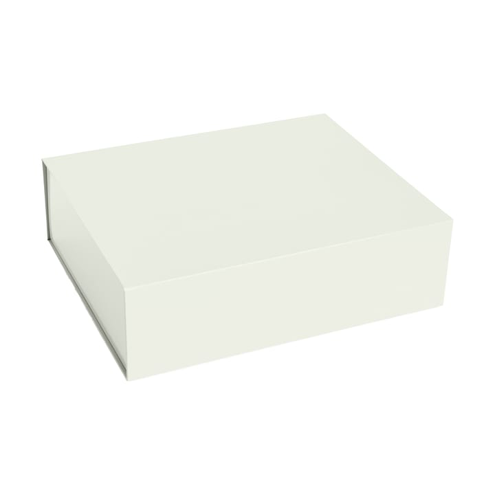 Colour Storage L boks med lokk 34,5 x 41,5 cm - Chalk white - HAY