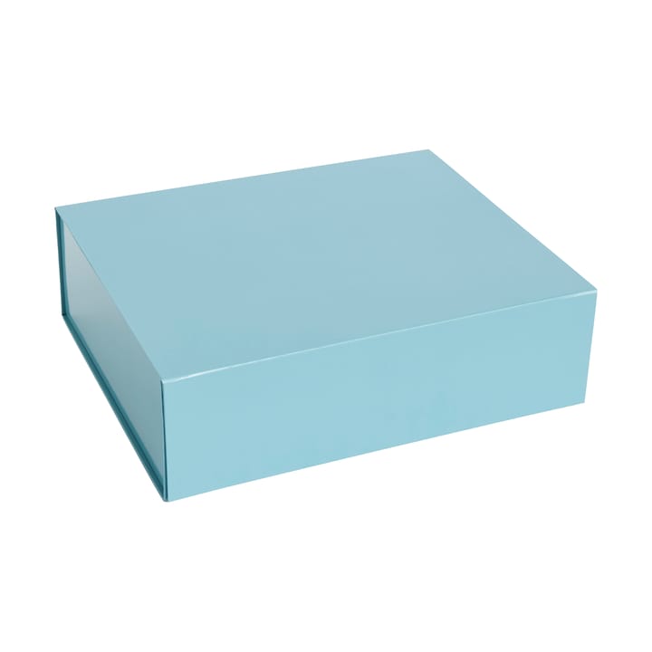 Colour Storage L boks med lokk 34,5 x 41,5 cm - Ocean blue - HAY