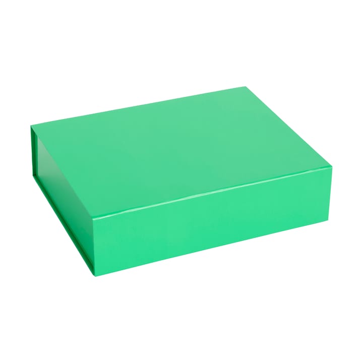 Colour Storage S boks med lokk 25,5 x 33 cm - Vibrant green - HAY