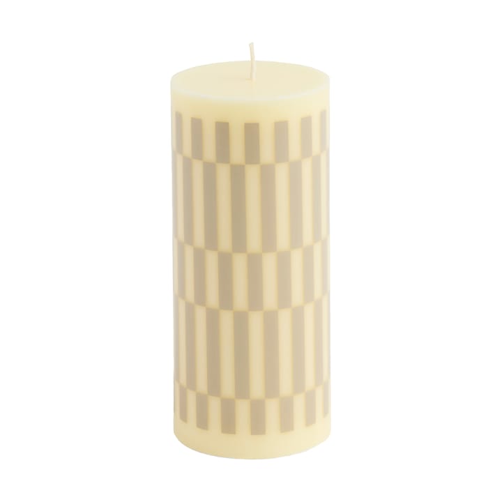 Column Candle kubbelys small 15 cm - Cream-sand - HAY